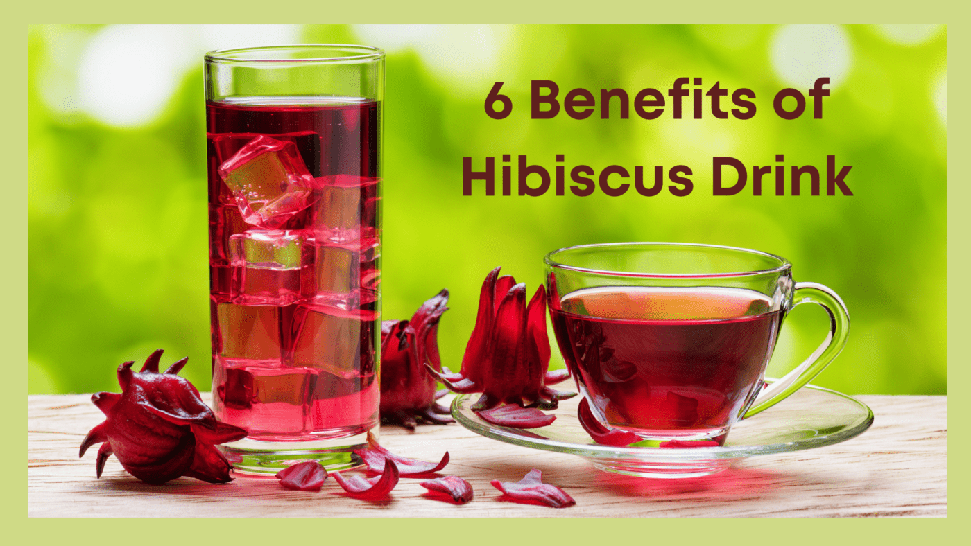The Hibiscus flower drink is brewed in hot water and allowed to cool to make a herbal beverage. Ginger, crushed pimento seeds, lime and sugar to taste can be added to give it a little more spice and flavour. This is also called sorrel. The full health benefits of this drink come from using natural sweeteners such as date syrup.