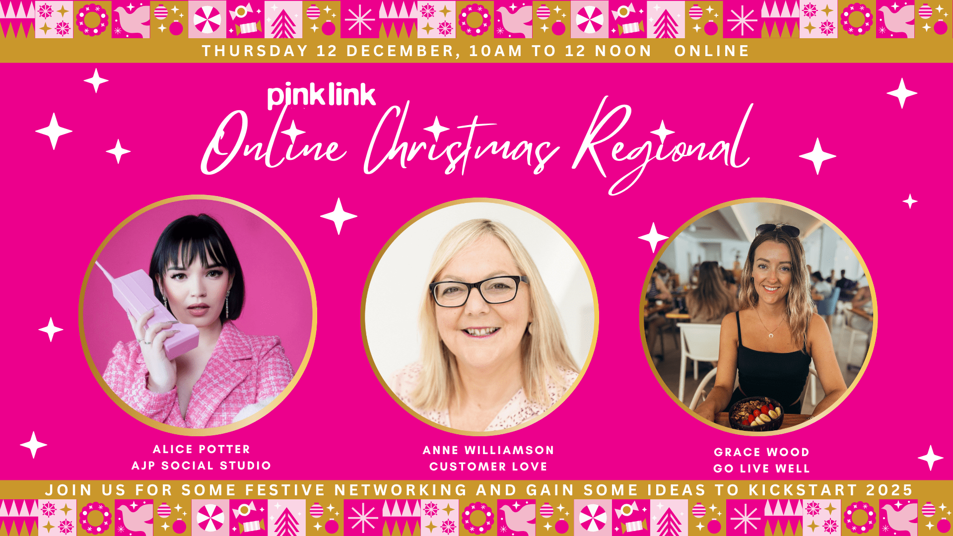 ONLINE CHRISTMAS REGIONAL - Pink Link Ladies